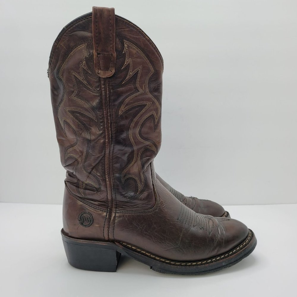 Double H Ranchwell Men's Dark Brown Cowboy Boots DH1554 US Size 7.5D